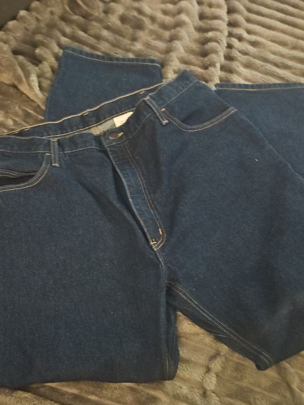 Men's Straight Dark Blue Jeans - Classic Straight Fit